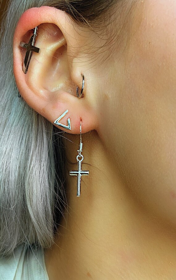 Catholic cross earrings online