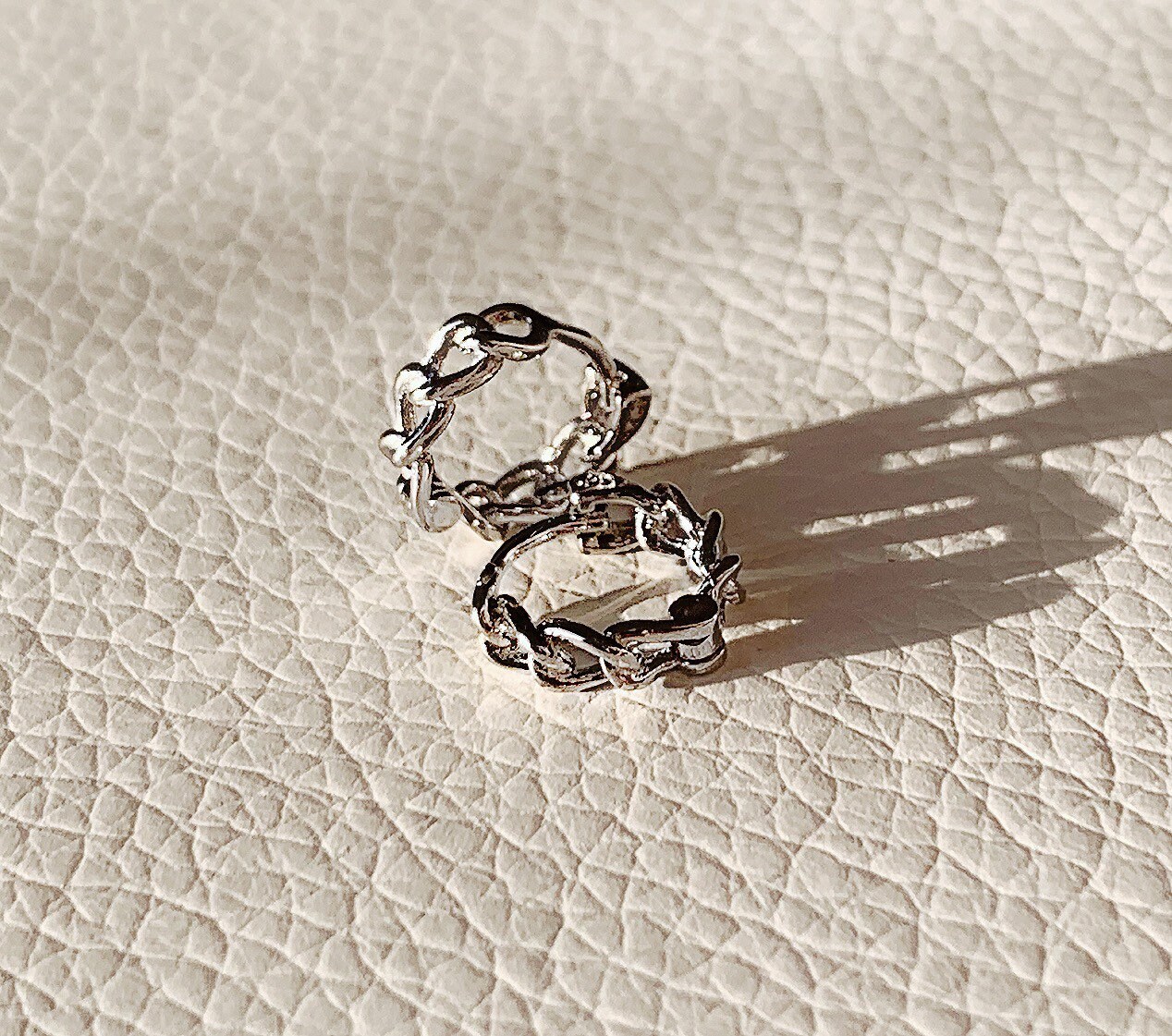Chain Link Huggie Earrings Sterling Silver Huggie Hoop Etsy UK