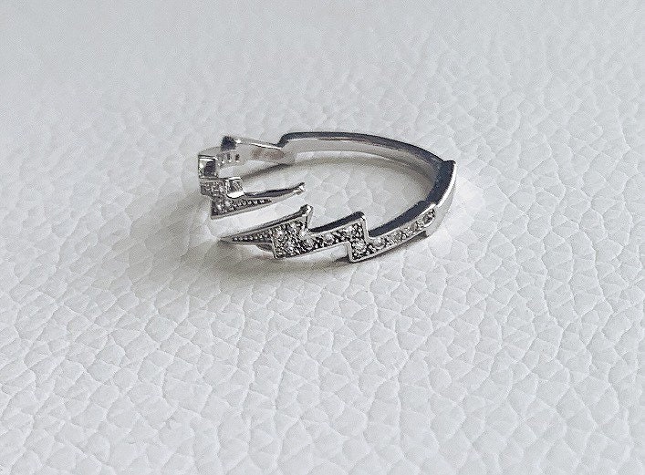 Lightning Bolt Ring - Etsy