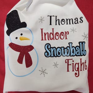 Snowball Fight ~ Personalized Snowball Fight ~ Anytime Indoor Fun!!!
