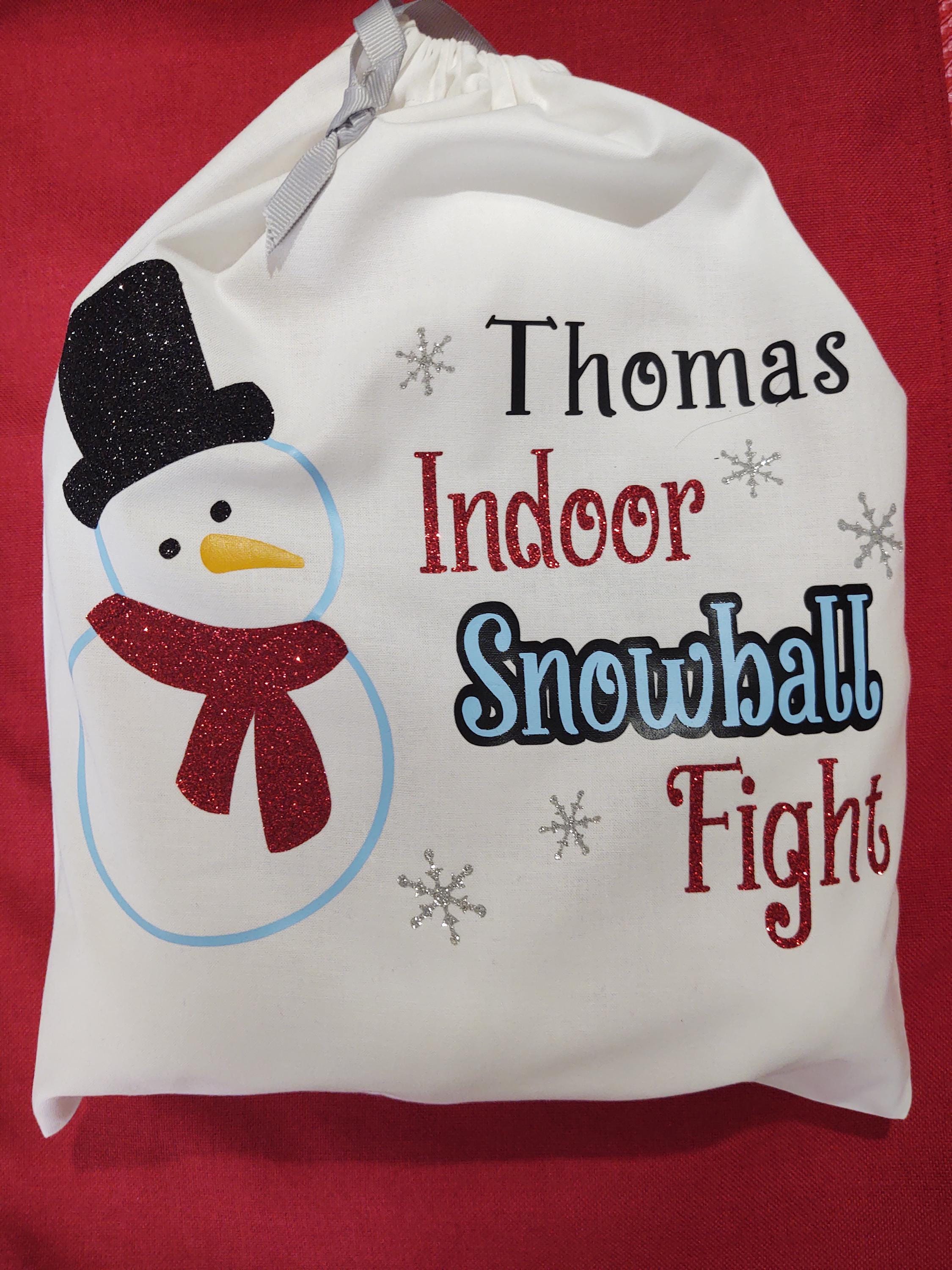 Personalized Snowball Fight Family Christmas Ornament – Customizable For 2-6 Family Members 5 thumbnail image