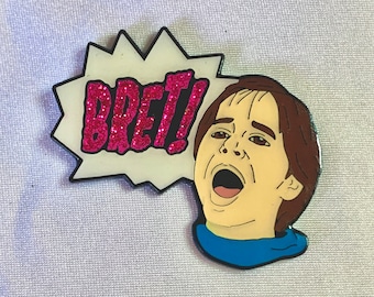 Bret Hart Super Fan soft enamel pin