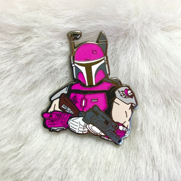 Fett Hart hard enamel pin