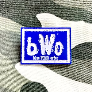 BWO Blue World Order soft enamel pin