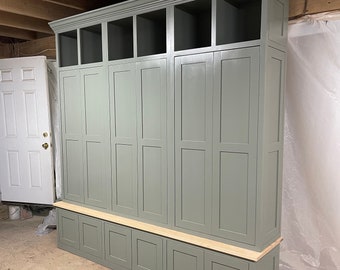 The Roy | Hall Tree| Mudroom Organization| Entryway| Coat Rack| Lockers| Storage