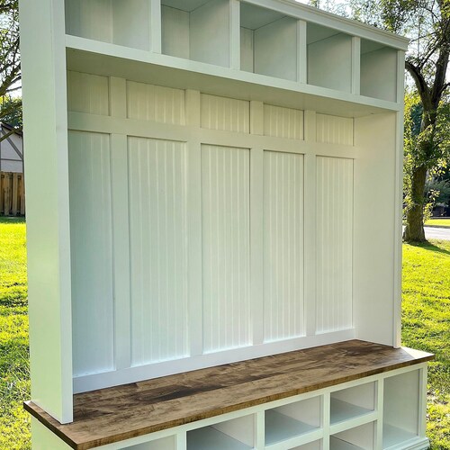 Mudroom Entryway Hall Tree Coat Rack Storage Bench Contact Etsy