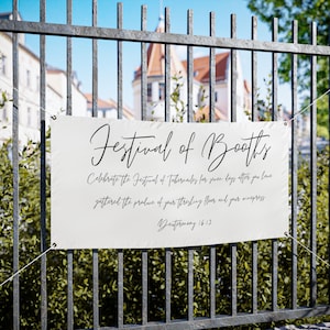 Festival of Booths Vinyl Banners, Sukkot Sign
