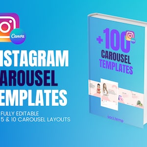 Plantillas de carrusel de Instagram para Canva - Plantillas de redes sociales - Paquete de entrenadores de Instagram - Plantillas de Canva fáciles de editar
