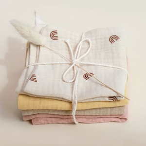 Lot de 4 Lingettes lavables ベベ