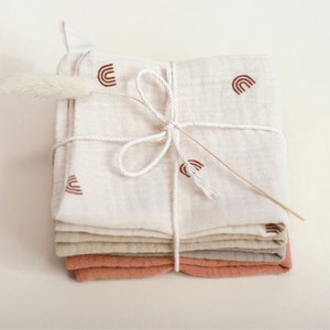 Lot de 4 Lingettes lavables ベベ
