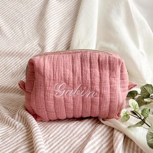 Trousse de toilette personnalisable en double regard