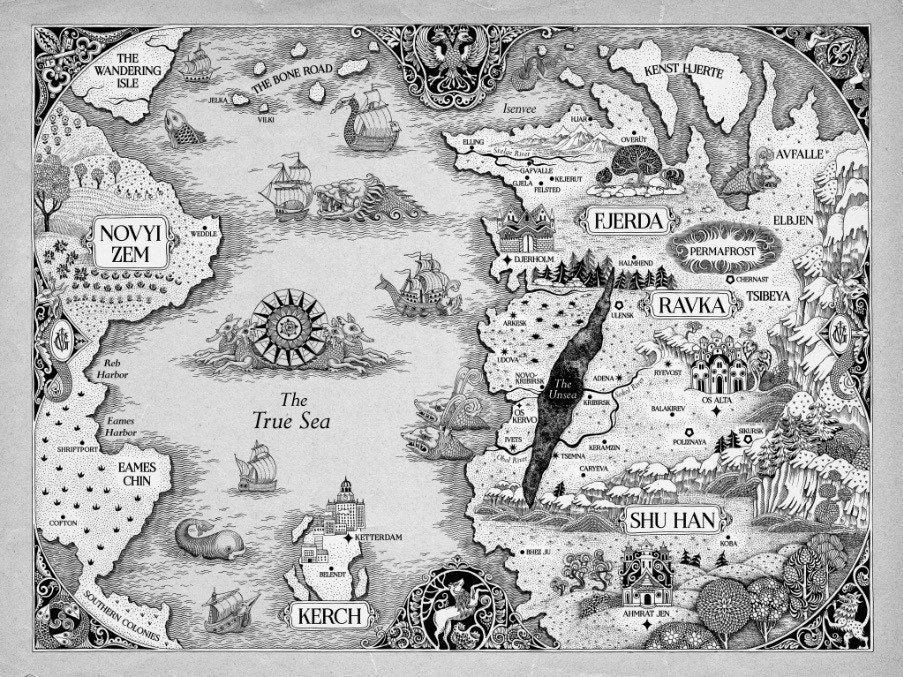 Replica Ketterdam And Ravka Book Map From Shadow And Bone And Etsy Replica Ketterdam And Ravka Book Map From Shadow And Bone And Etsy