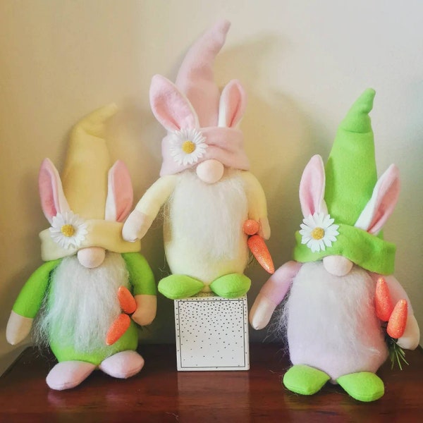 Handmade Gonks | Handmade Spring Gonk | Handmade Easter Gonk | Easter Gonk Ornament | Easter Bunny Gonk