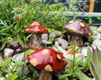 Mini Pilze / Fliegenpilze / Gartendeko