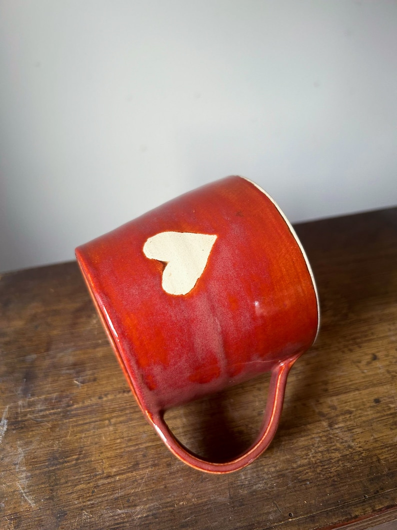 Love mugs/ ceramic mugs/ heart mugs/ gift for her image 9