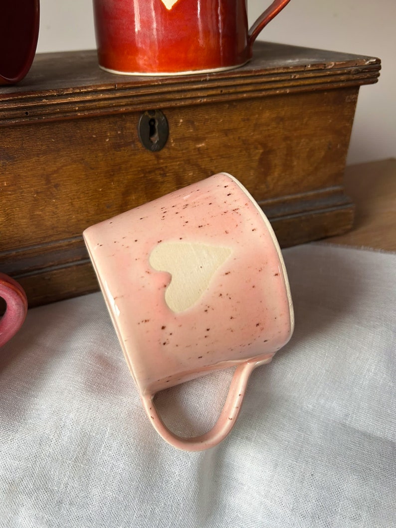 Love mugs/ ceramic mugs/ heart mugs/ gift for her image 8