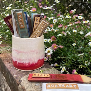 Ceramic Garden Labels - Herb/ Veg/ Flowers