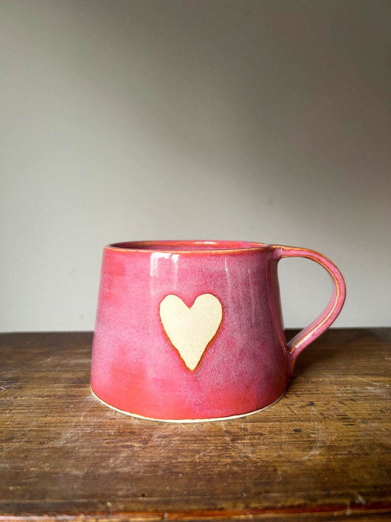 Love mugs/ ceramic mugs/ heart mugs/ gift for her image 10