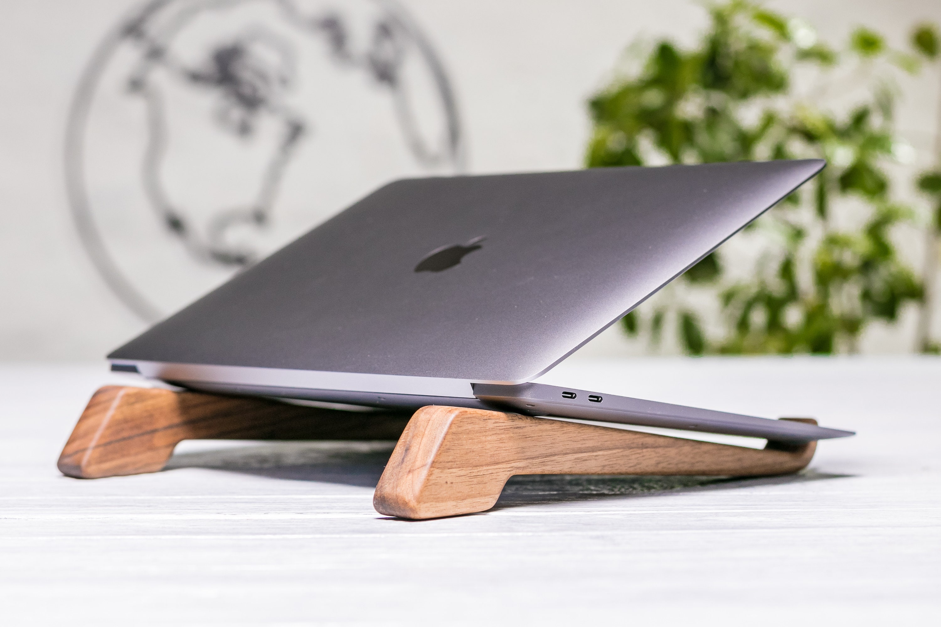 Personalized Wooden Laptop Stand MacBook Air Stand Computer Etsy