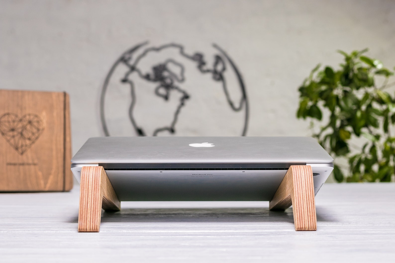 Personalized Wooden Laptop Stand MacBook Air Stand Computer Etsy