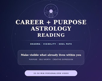 Career & Purpose Astrology Reading | Dharma, Visibility and Soul Path | Personalized Video Reading