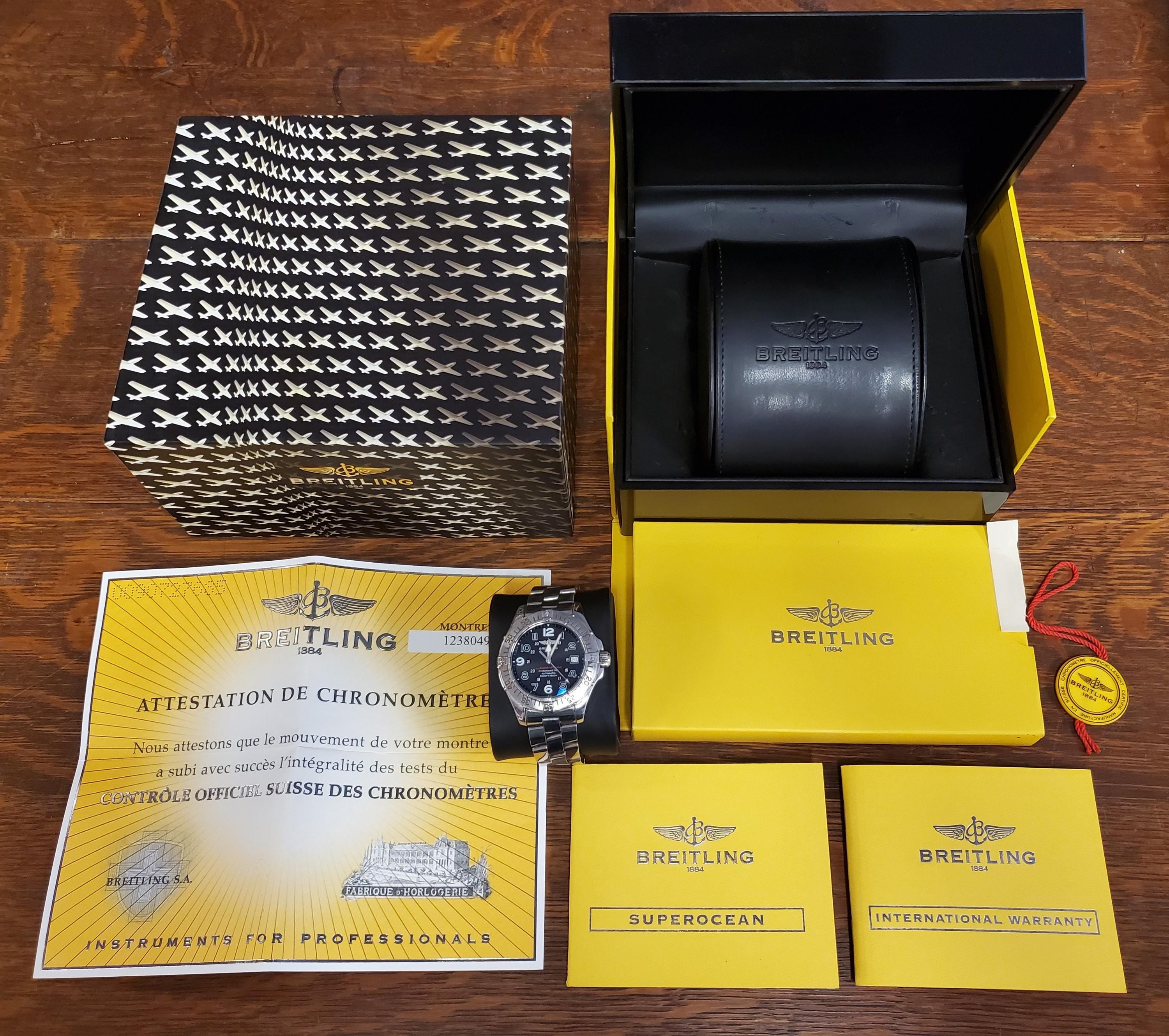 2009 Breitling Superocean Men's Wrist Watch With Box - Preowned - Etsy