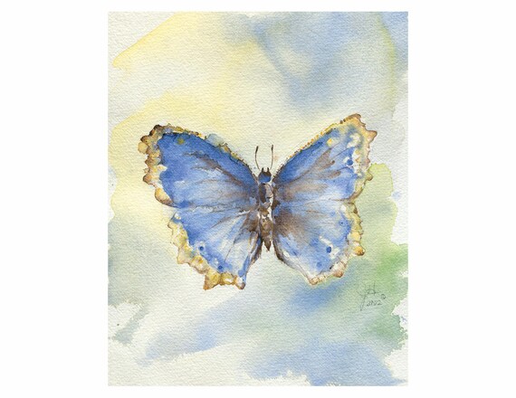 Printable Butterfly Watercolor Art Instant Download DIY Print | Etsy