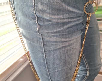 Bronze Farbe Brieftasche und Schlüssel Sicherheit Hose Kette