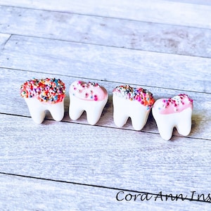 Sweet Tooth Earrings, Tooth Studs, Dental Hygienist Christmas Gift, Dental School, Dental Assistant Gift, Dental Gift, Sweet Teeth