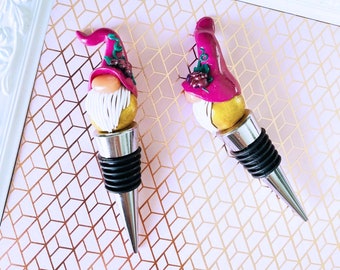 Wine Bottle Stopper Gnome, Wine Gnome, Wine Gifts, Gnome Gift, Wine Decor, Wine Accessories, Wine Cork, Wine Topper, Mother&#39;s Day Gift