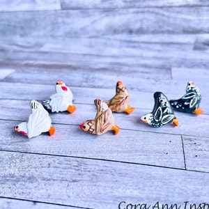 Chicken Earrings, no METAL FREE option, Chicken Studs, Chicken Gift Jewelry, Farm Animal Earrings, Quirky Cute Funny Bird Earrings