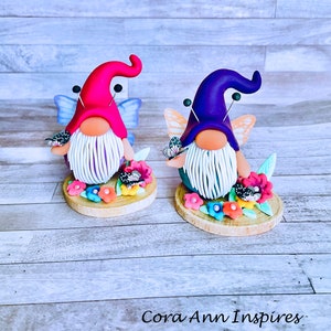 Butterfly Gnome Gift, Summer Decor, Butterfly Decor, Butterfly Wings, Tray Decor, Mother&#39;s Day Gift, Summer Garden Gnome, Butterfly Art