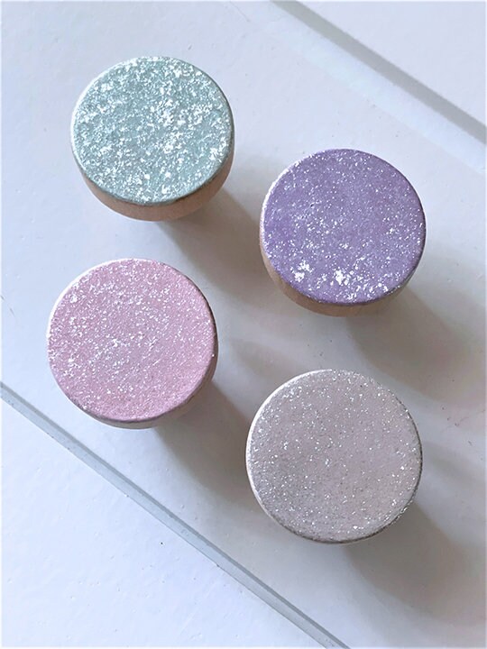 glitter dresser knobs
