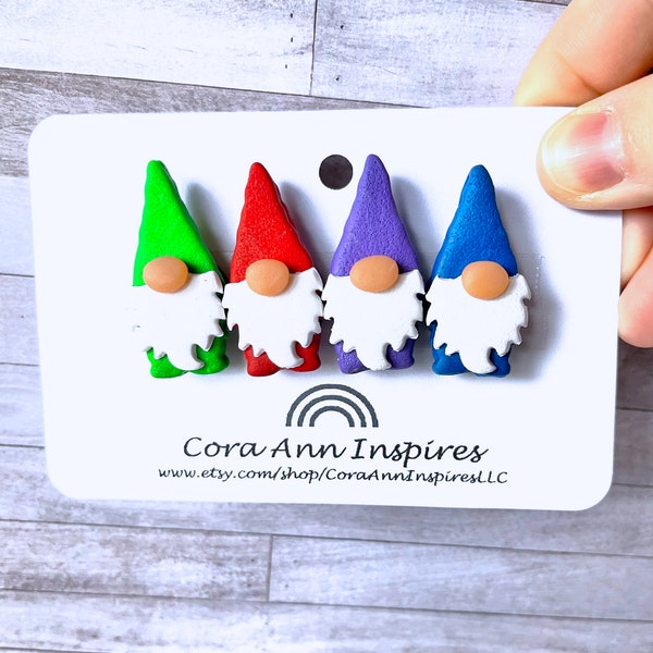 Set of 4 Cute Garden Gnome Magnets, Gnome Gift Basket Ideas, Gnome Gift, Housewarming Gnome Gift, Dishwasher Gnome Magnet