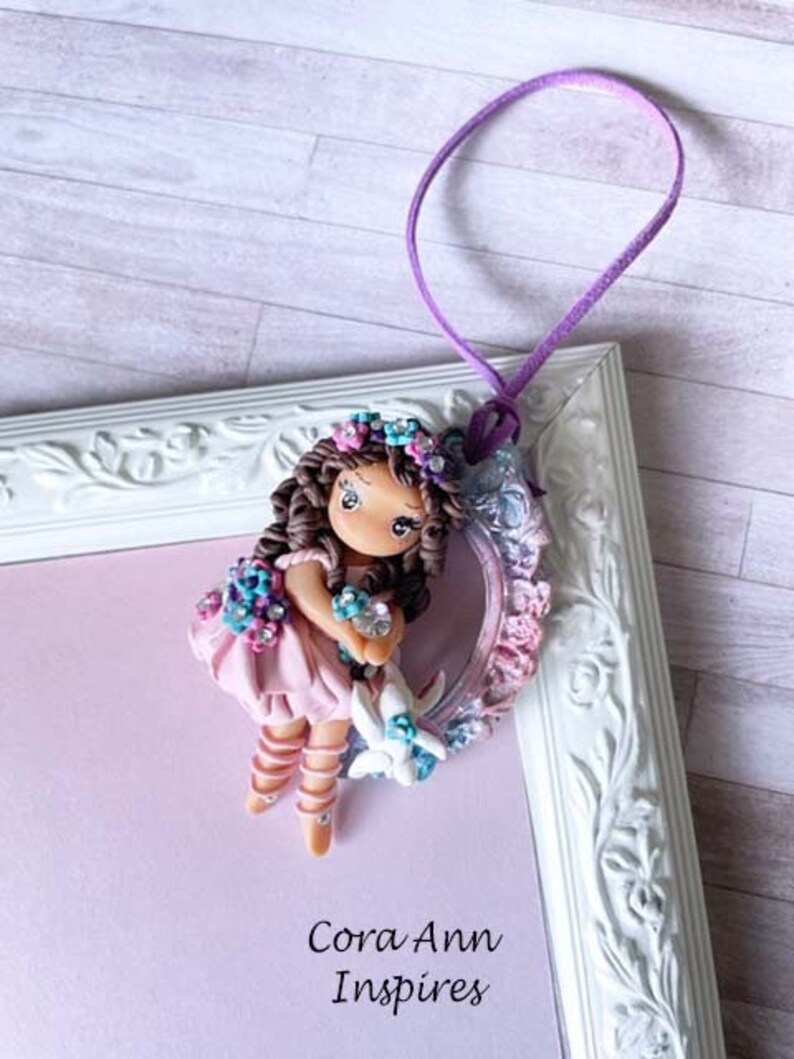 Ballerina Polymer Clay Doll/ Bunny Polymer Clay Girl/ Etsy