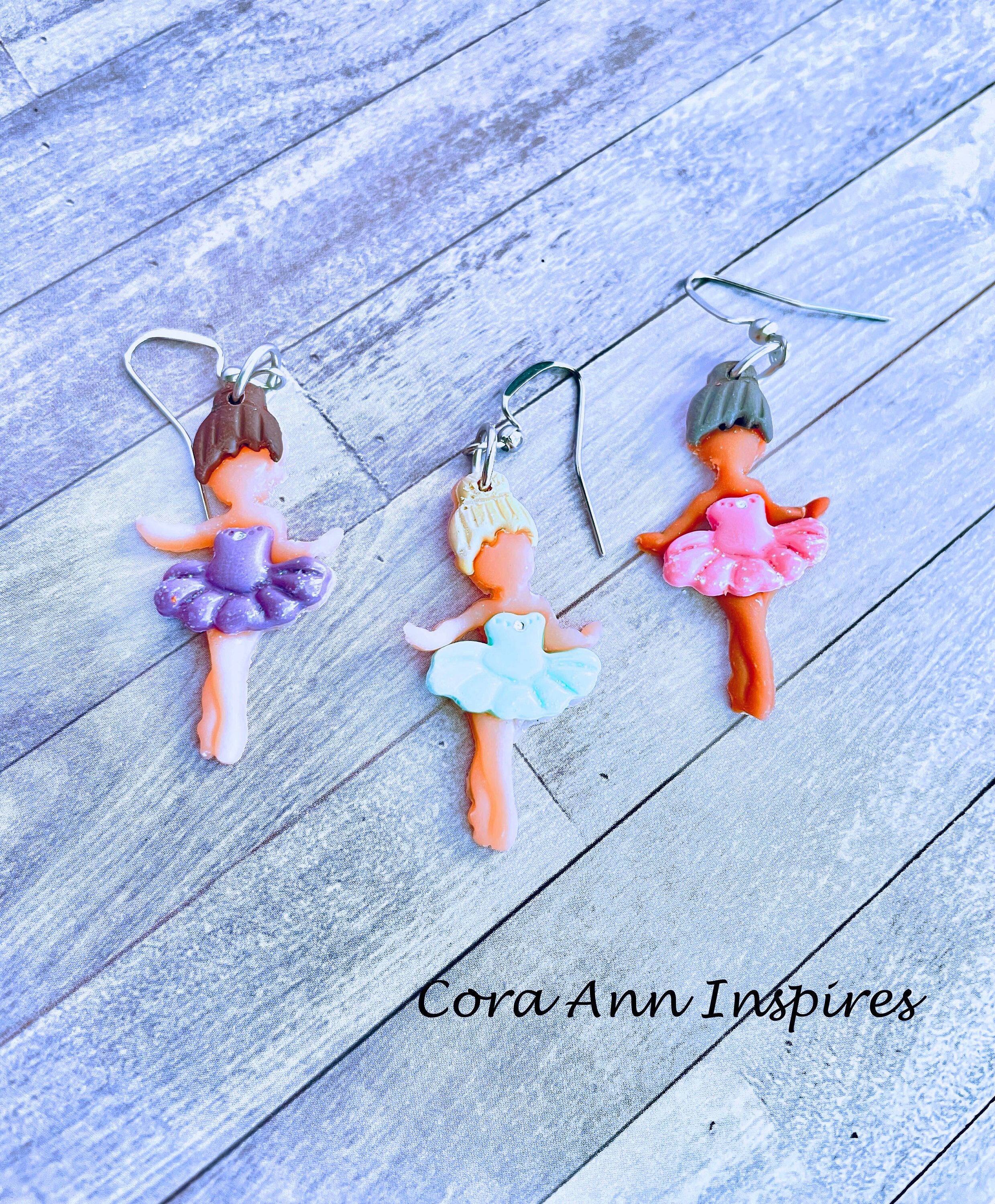 Ballerina Dance Earrings, Dance Team Gifts, Dance Teacher, Dance Mom Gifts, Ballerina Dance Jewelry, Ballerina Dangles