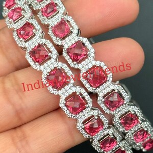 Emerald Ruby Silver Diamond Bangles/CZ Bangles/Indian bangles/Bridal bangles/Bracelet/Indian Wedding Jewelry/CZ bangle/wedding bangles