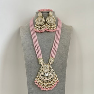 Kundan long necklace set/Kundan rani haar/Kundan Mala Set/Multi strand necklace/Indian jewelry/Kundan jewelry/Bridal necklace/wedding set