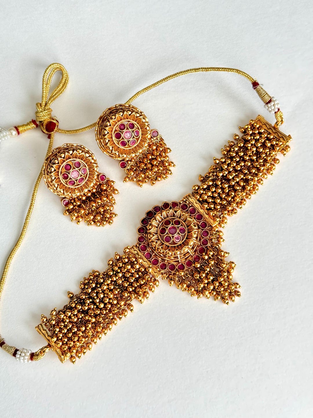 Peshwai choker necklace discount