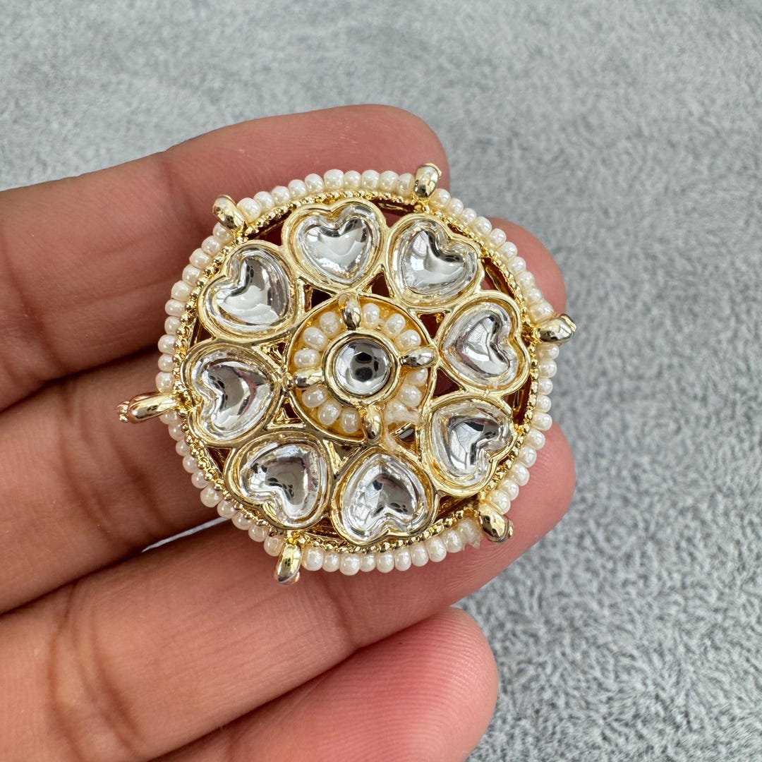 Large Statement Kundan Ring/adjustable Ring/ Indian Ring
