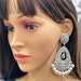 Bollywood Kundan Earrings/Indian Earrings/pearl Earring/Pakistani Earrings/Statement Earrings/Long chandelier/bridal earrings/Indian wedding 