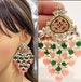 Restocked Bollywood Kundan Chaandbali Earrings/Indian Earrings/pearl Earring/Pakistani /Statement Earrings/Long chandelier/Indian wedding 