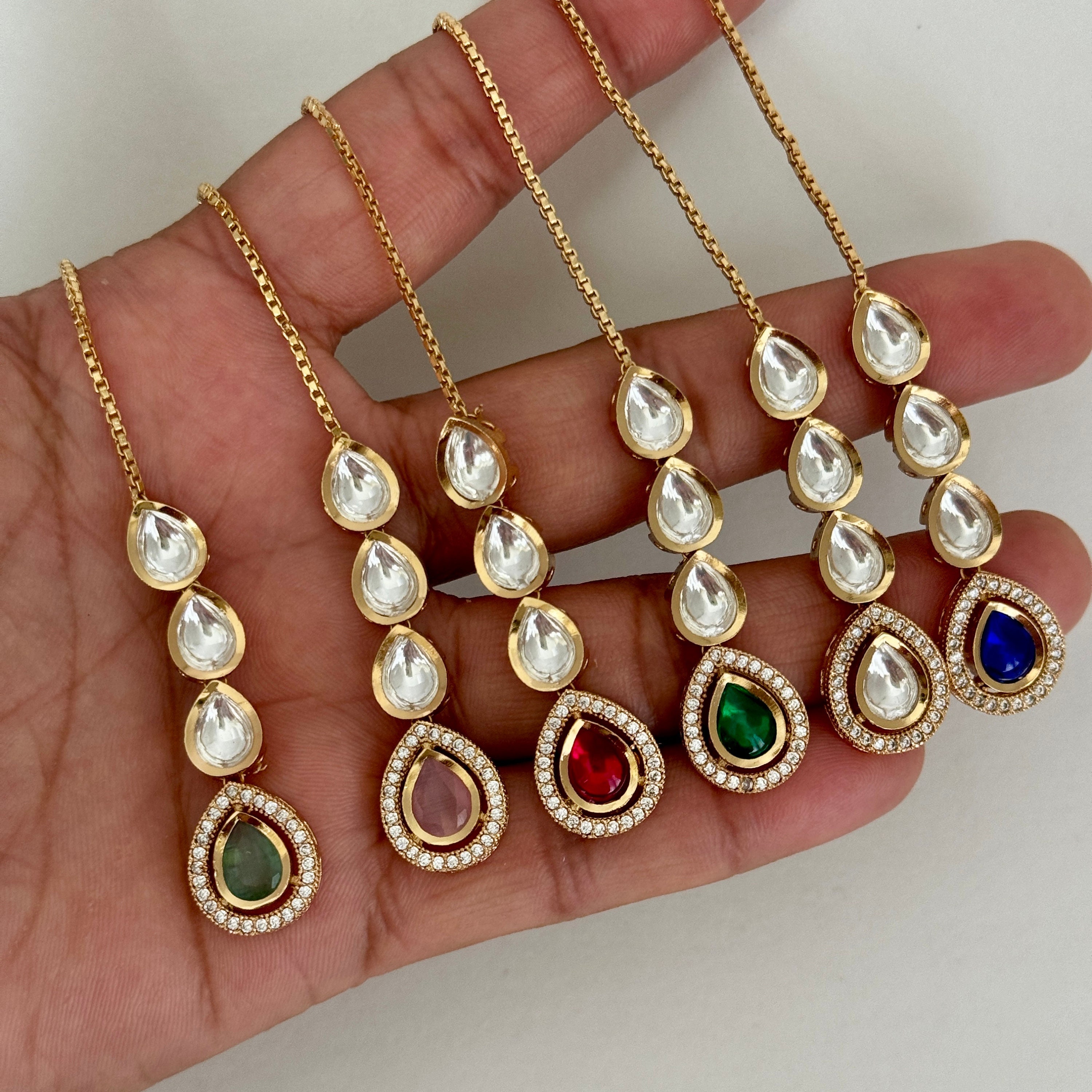 Indiamart Kundan Earrings With Maang Tikka Indiamart Kundan Work