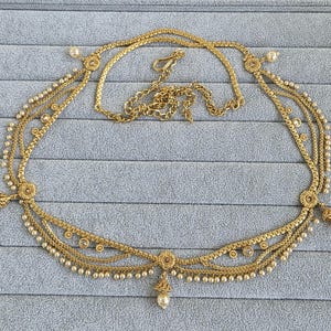 Bridal Antique Polki Belly Chain/Kundan Belly chain/Polki Belt/Indian waist belt/Kamarpatta/waist chain/jewelry belt/Kamarbandh/Kundan Belt