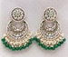 Restocked Bollywood Kundan Earrings/Indian Earrings/pearl Earring/Pakistani Earrings/Statement Earrings/Long chandelier/bridal earrings 