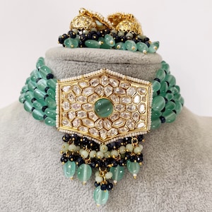 Tyaani inspired premium Kundan choker in gold plating Silver foiled Kundan necklace/Traditional necklace/Indian wedding/Bridal Jewelry