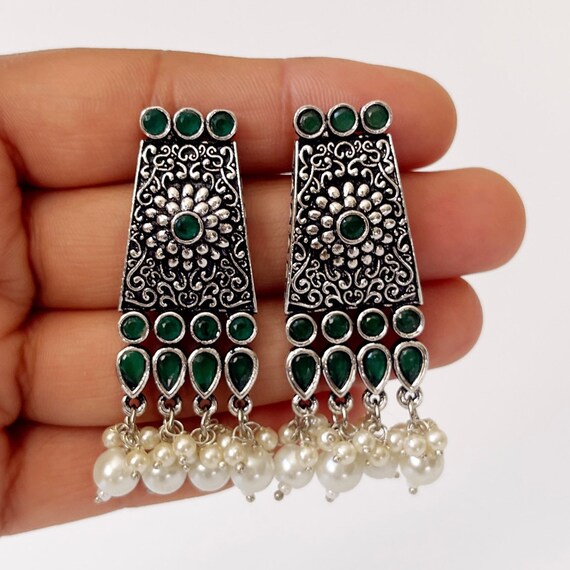 Vibrant Turkish Multi Stone Earrings – Perfect for Any Occasion!