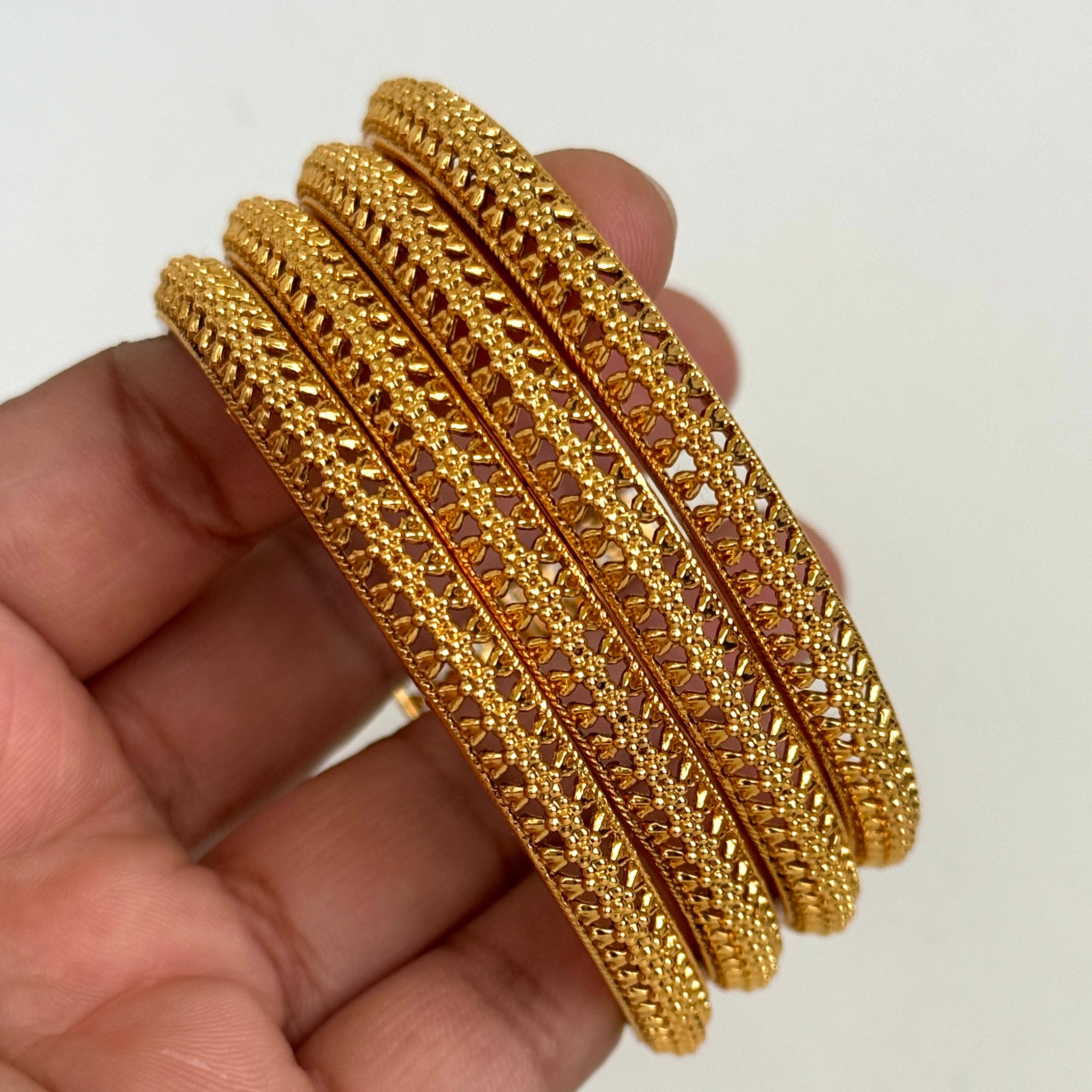 Indian Gold Bangles, Temple Jewelry, South Indian Bangles, Kada Bangles ...