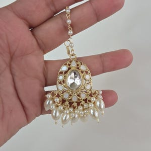 Maang tikka/ Kundan Tikka/ Indian Jewelry/ Indian Wedding Jewelry/ Pakistani Jewelry/ Jhoomer/ Matha patti/ Indian forehead jewelry