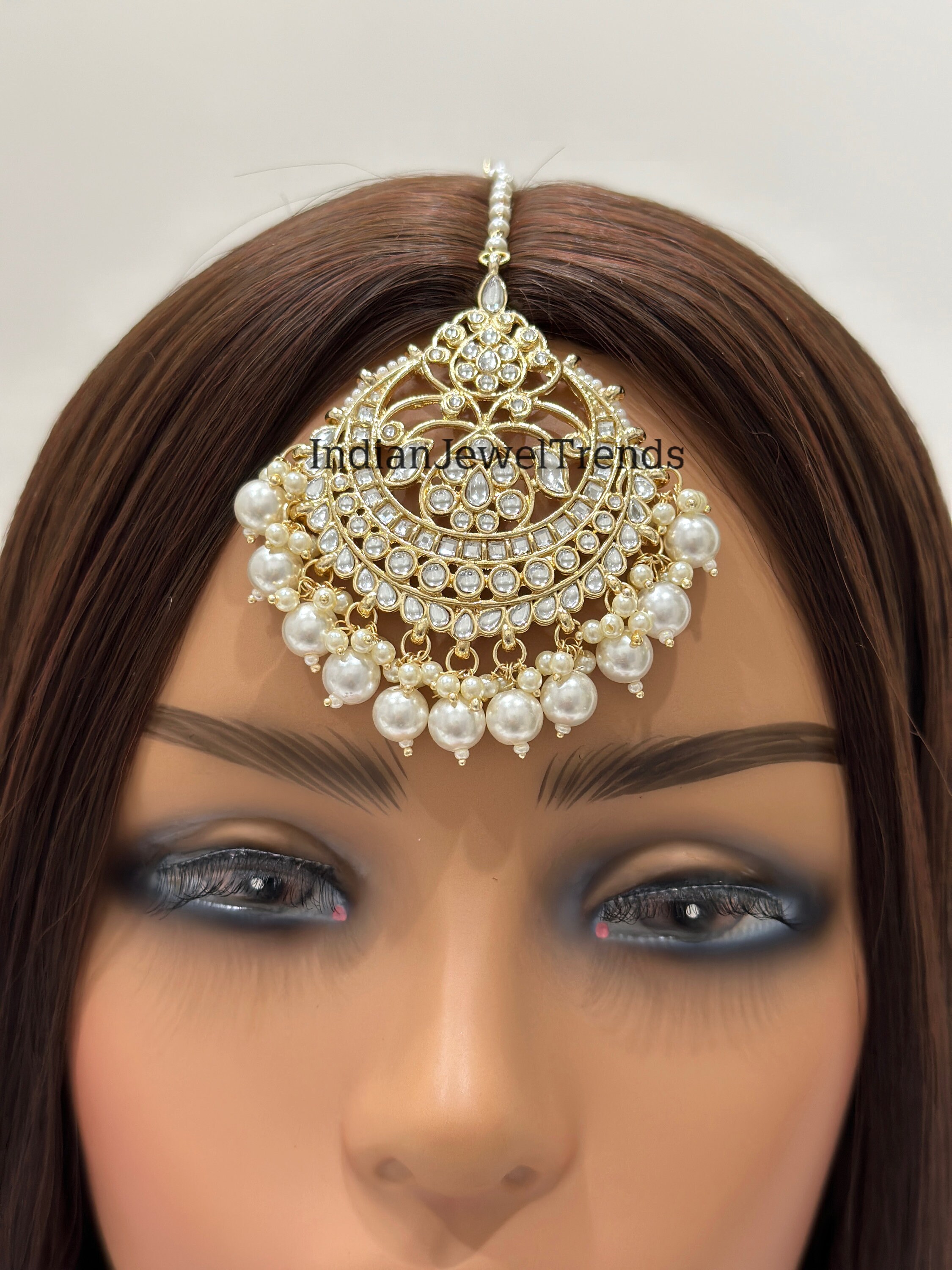 Gold Round Tikka Etsy Canada